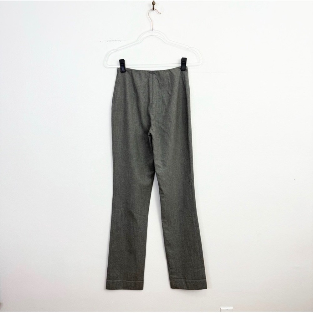 Ralph Lauren Gray Wool Straight Leg Pants Size 4 - Picture 4 of 6